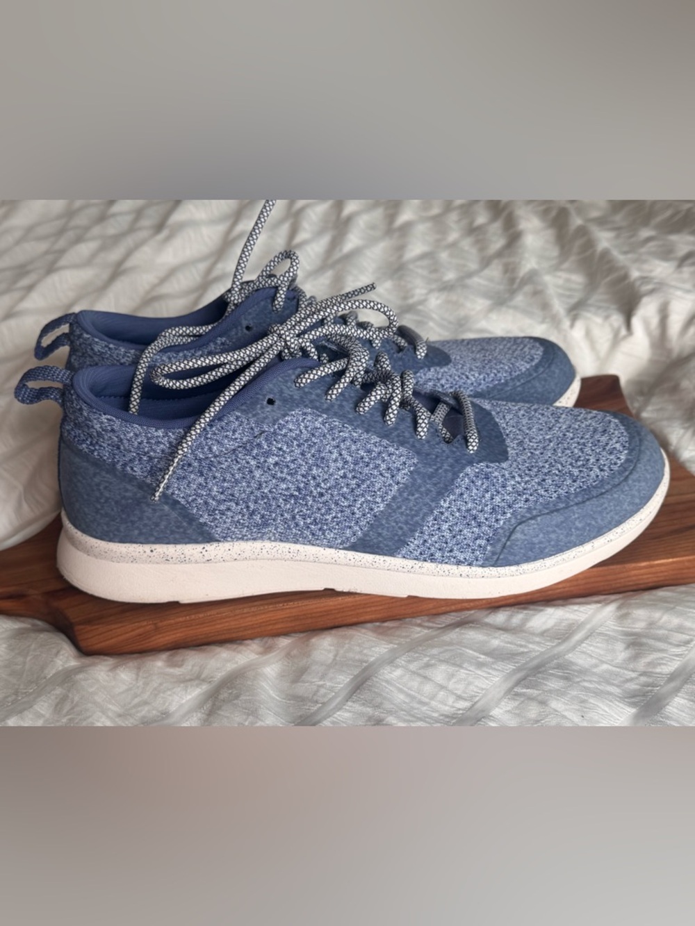 Superfeet Women's 8 Linden Blue Lace Up Comfort Casual Sneakers Shoes normcore